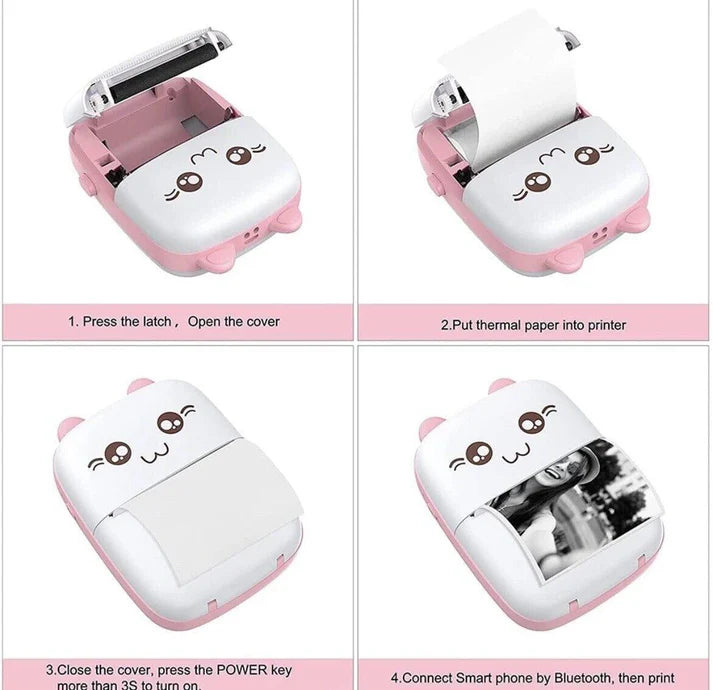 Portable Mini Bluetooth WiFi Printer