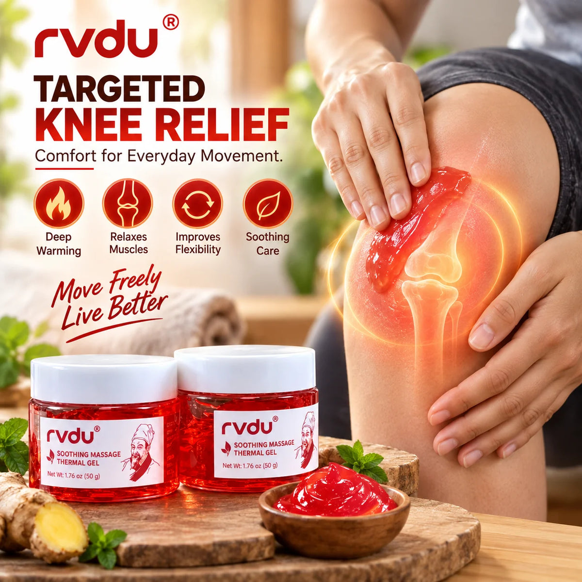 BUY 1 GET 1 FREE Wood Warm Joint Pain Relief Gel