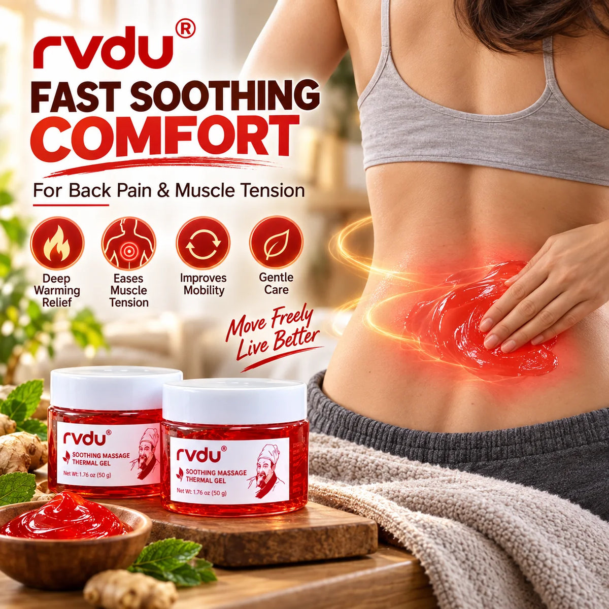 BUY 1 GET 1 FREE Wood Warm Joint Pain Relief Gel
