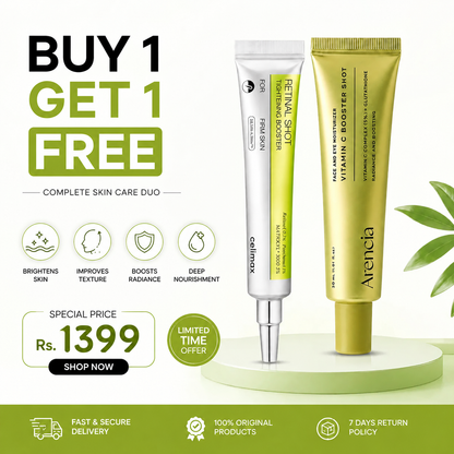 ARENCIA VITAMIN C BOOSTER SHOT&CELIMAX RETINOL SHOT