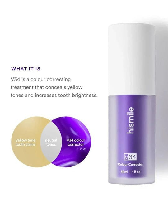 Hismile v34 Color Corrector Serum - Instant Teeth Whitening – GlowCartPk