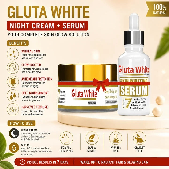 BUY 1 GET 1 OFFER! ( Buy GlutaWhite Cream Get Gluta Brightening Serum Free) Limited time offer